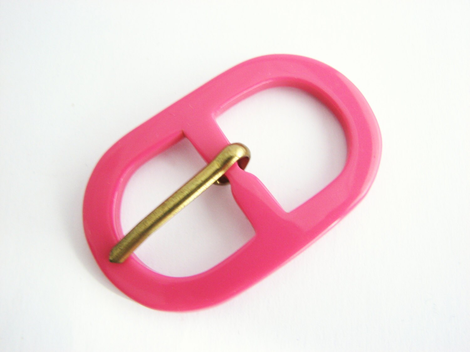 Oval pink buckle Plastic belt buckle with prong for 20 mm or Etsy