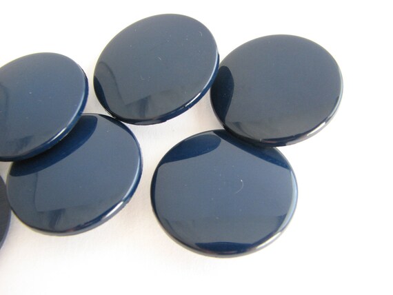 6 blauwe knopen marineblauwe knopen met stelen knoppen uit ...