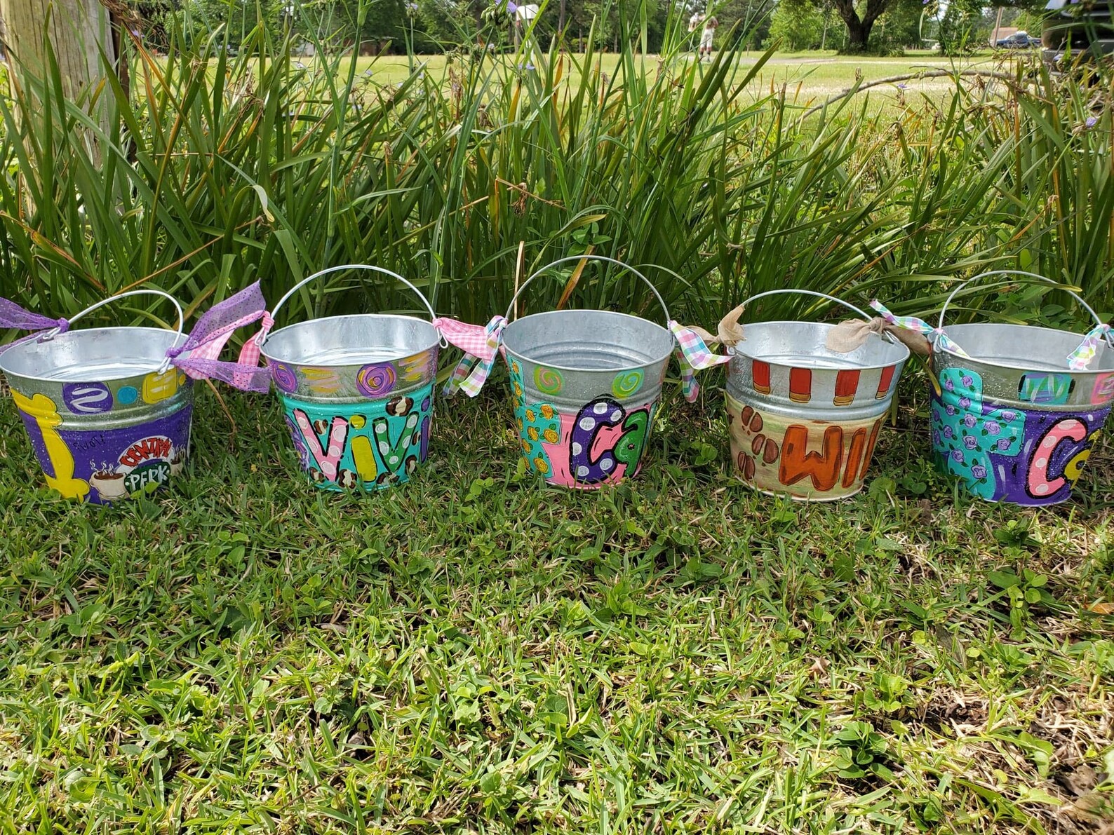 Personalized Painted Easter Buckets Etsy