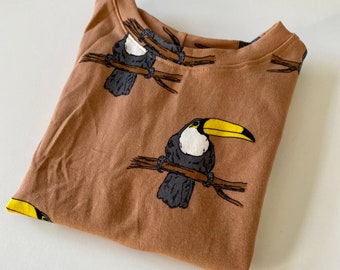 T-Shirt, tucan, animal, bird, tropical, cool baby clothes, hipster baby clothes, kids clothing, cotton jersey, summer clothes, jungle