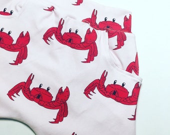 Harem pants, crabs, maritime, beach, slim leg, unisex, hipster baby clothes, organic baby clothes, baby clothing, cotton jersey, cute