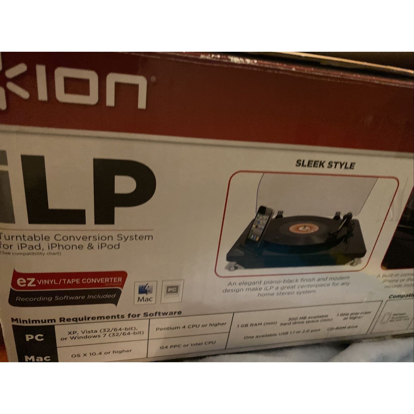 ION Ilp Digital iPhone Ipod Conversion Turntable Record Player  display picture 1