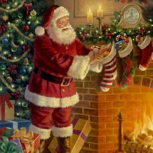 Eine Nostalgische Weihnacht - Nikolaus am Kamin