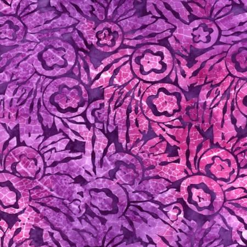 Bedazzled Batik Roses in Grape Soda by Riley Blake - Etsy