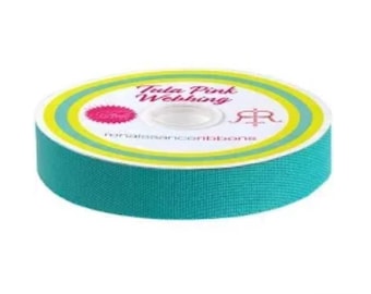 Tula Pink Gurtband 2,5 cm in Teal Spirit