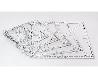 Quilten am Tag Fussy Cut Lineal Set; 3 oder 6 Stück
