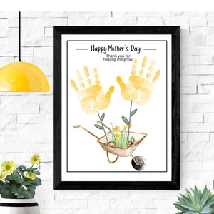 MOTHERS DAY HANDPRINT Kids art Printable Craft Gift