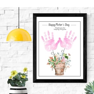 MOTHERS DAY HANDPRINT Kids art Printable Craft Gift