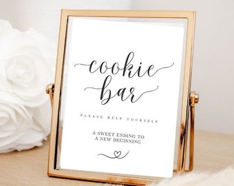 8x10 Cookie Bar Table Instant Download