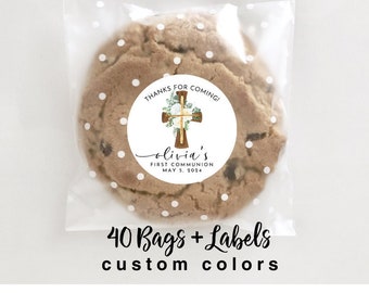 40 Bags & Labels First Communion