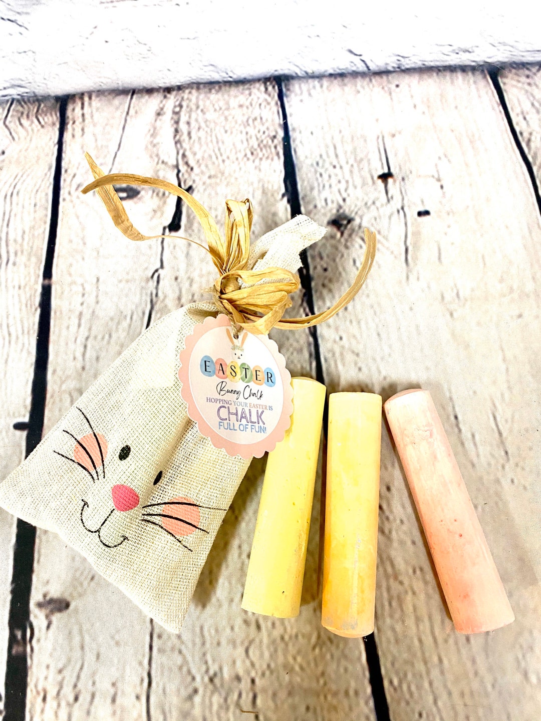 EASTER BUNNY CHALK 3 Pack Etsy