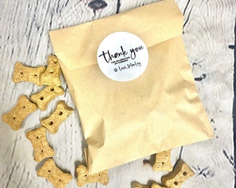 Customizable DIY Dog Treat Wedding Favors Doggie Goodie Bag From Our ...