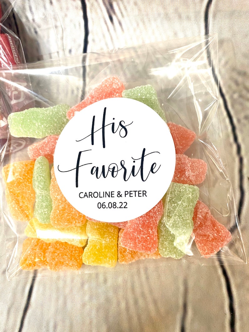 40 His Her Wedding Stickers and Bags Etsy