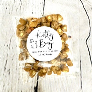 40 Kitty Cat Bags Wedding Stickers and bags