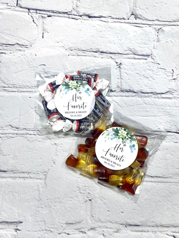 40 His Her Wedding Stickers and Bags Etsy