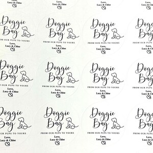 40 Doggie Bag Wedding Stickers and Bags - Etsy