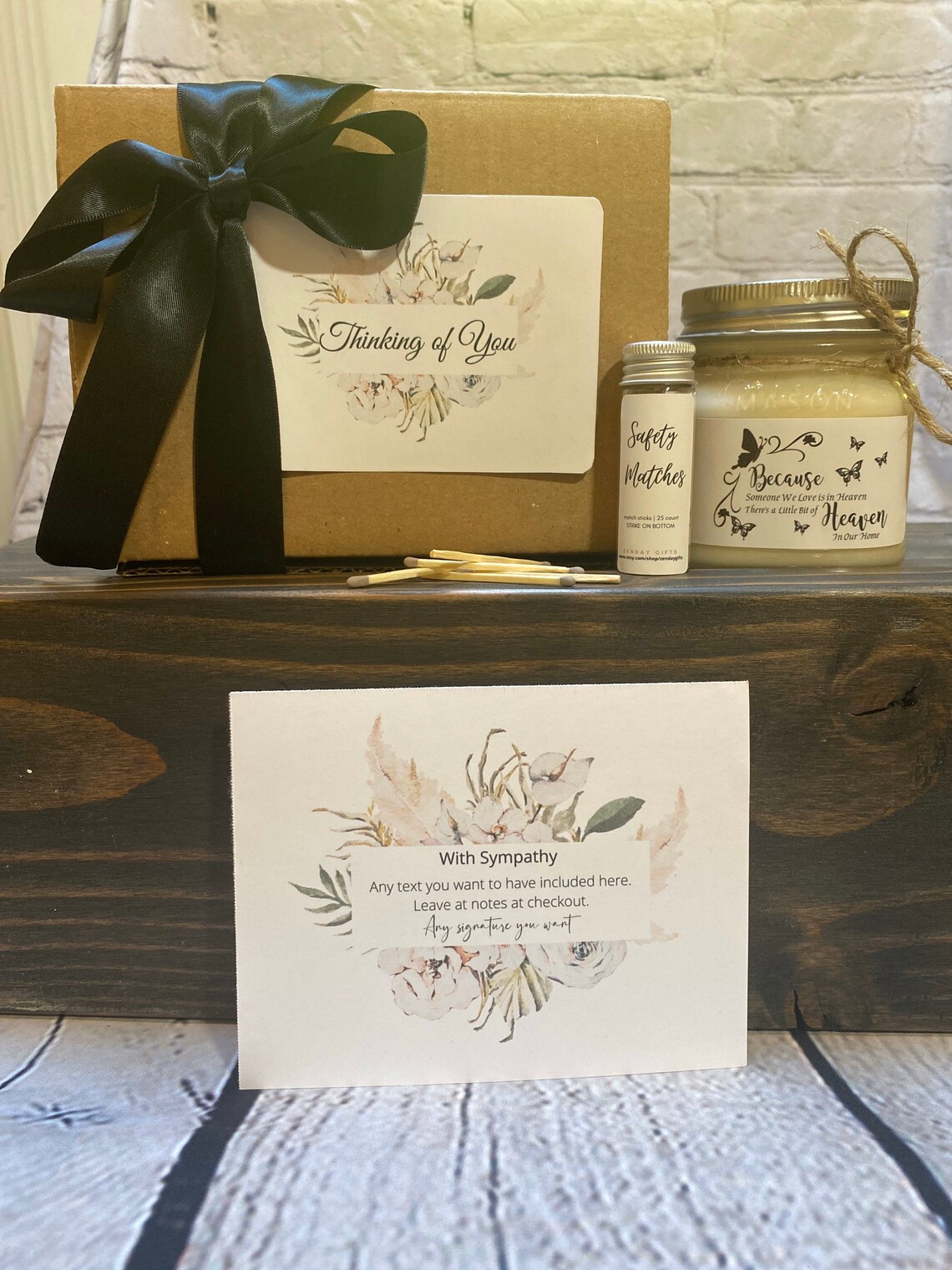 CONDOLENCES GIFT 8OZ Soy Candle Personalized Sympathy Etsy