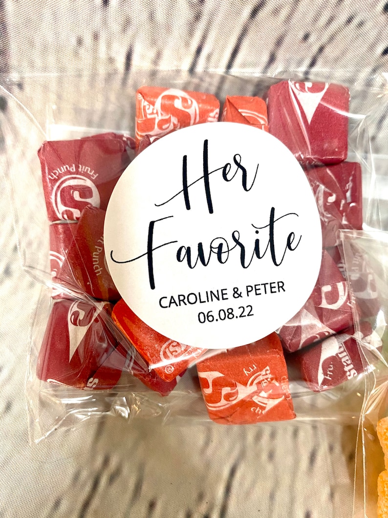 40 His Her Wedding Stickers and Bags Etsy