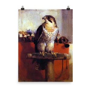 The Falcon by Edwin Landseer Art Print Reproduction Poster