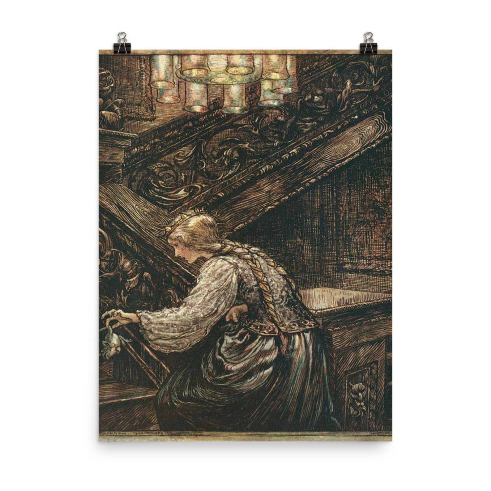 Arthur Rackham Frog Prince Photo Paper Poster, Rackham Art Print Poster ...