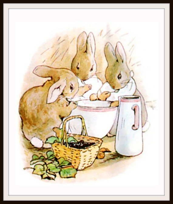 Vintage 1989 Beatrix Potter \u201cMrs Flopsy Bunny\u201d