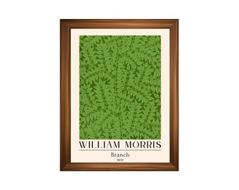 Printed William Morris Art Poster #15 – Vintage Arts and Crafts Botanical Wall Art Print –  Museum-Quality Victorian Pattern Fine Art Decor