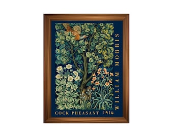 Printed William Morris Art Poster #21 – Vintage Arts and Crafts Botanical Wall Art Print –  Museum-Quality Victorian Pattern Fine Art Decor