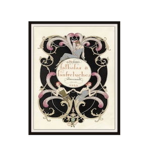 George Barbier Art Deco Print Poster Reproduction &quot;Falbalas et Fanfreluches&quot; 11 x 14&quot; Unframed Art Deco Posters