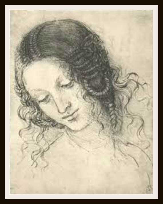 レオナルド・ダ・ヴィンチ ファインアート 肖像画 スケッチ 複製