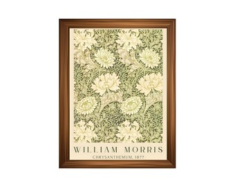 Printed William Morris Art Poster #28 – Vintage Arts and Crafts Botanical Wall Art Print –  Museum-Quality Victorian Pattern Fine Art Decor