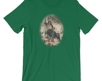 John Leechs original Dickens En julsaga konst, unisex kortärmad t-shirt, vintage konst t-shirt