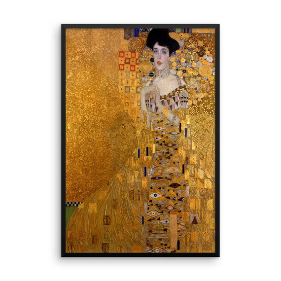 グスタフ・クリムトの「金の女」額入りポスター - Etsy 日本