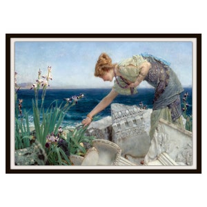 Lawrence Alma-Tadema &quot;Among the Ruins&quot; Giclee Art Print, Fine Art Reproduction  Unframed, 11 x 17 or  12 x 18 &quot;,  Unframed