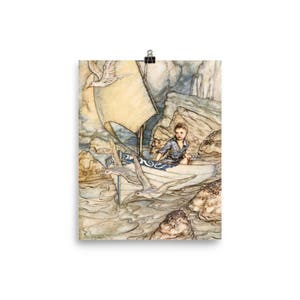 Arthur Rackham Spring Tide of Life Photo paper poster, Arthur Rackham Art Print Poster