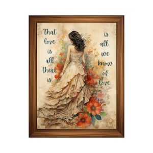 Divine Feminine Goddess Art Print Poster | Inspirational Wall Art for Women | Boho Butterfly Floral Decor | Female Empowerment Art Unframed