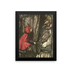 Arthur Rackham Red Riding Hood Framed poster