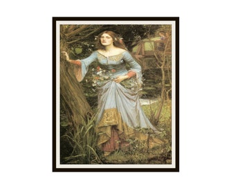 John William Waterhouse "Ofelia" Reproducción de arte Giclee Impresión de arte sin enmarcar Impresión de arte de calidad del museo, Impresión de arte Waterhouse