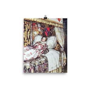 Arthur Rackham Queen Elizabeth Photo paper poster, Arthur Rackham Art Print Poster