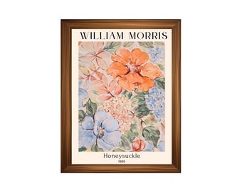 Printed William Morris Art Poster #11 – Vintage Arts and Crafts Botanical Wall Art Print –  Museum-Quality Victorian Pattern Fine Art Decor