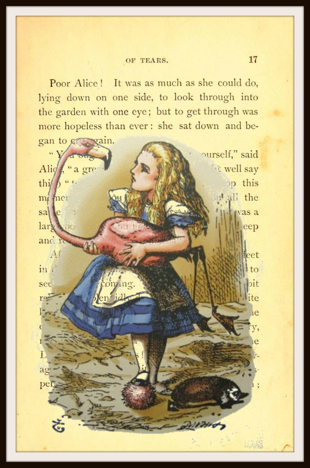 Alice in Wonderland Print Mad Hatter Quote Art Prints Poster Gift for Kids  Bedroom Decor Gift Kid Nursery Art for Kids Kids Poster 029 