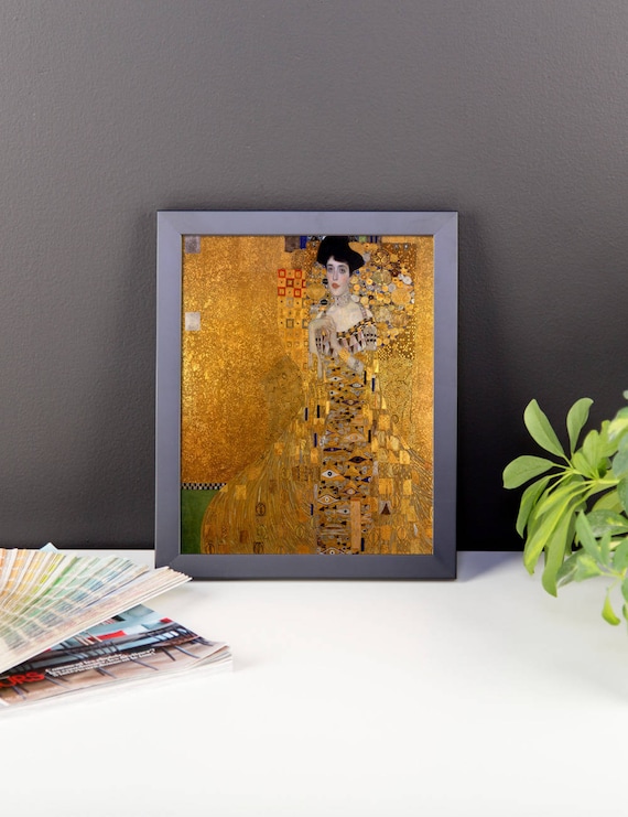 グスタフ・クリムトの「金の女」額入りポスター - Etsy 日本