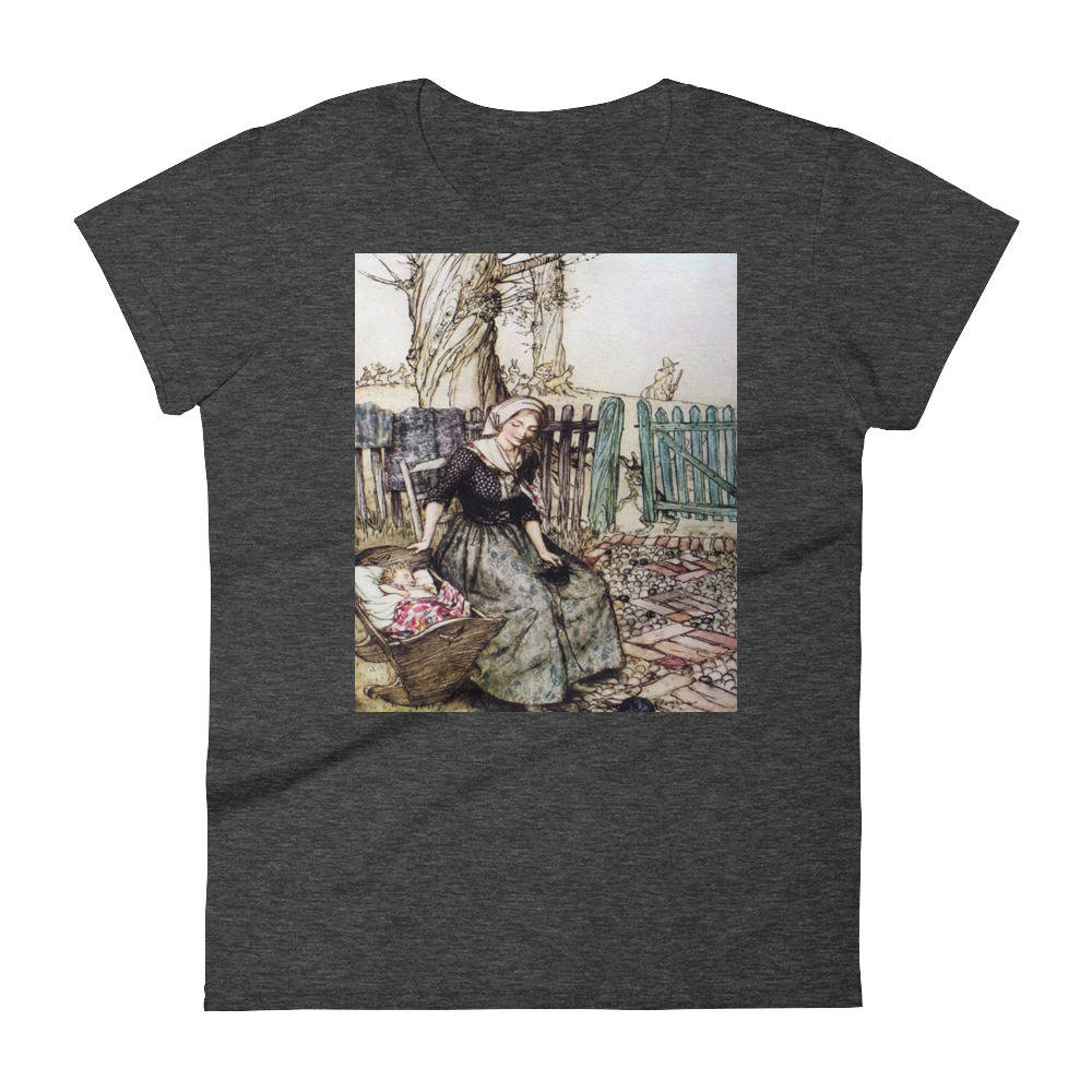 Arthur Rackham Bye Baby Bunting Women's Short Sleeve T-shirt, Mother's ...