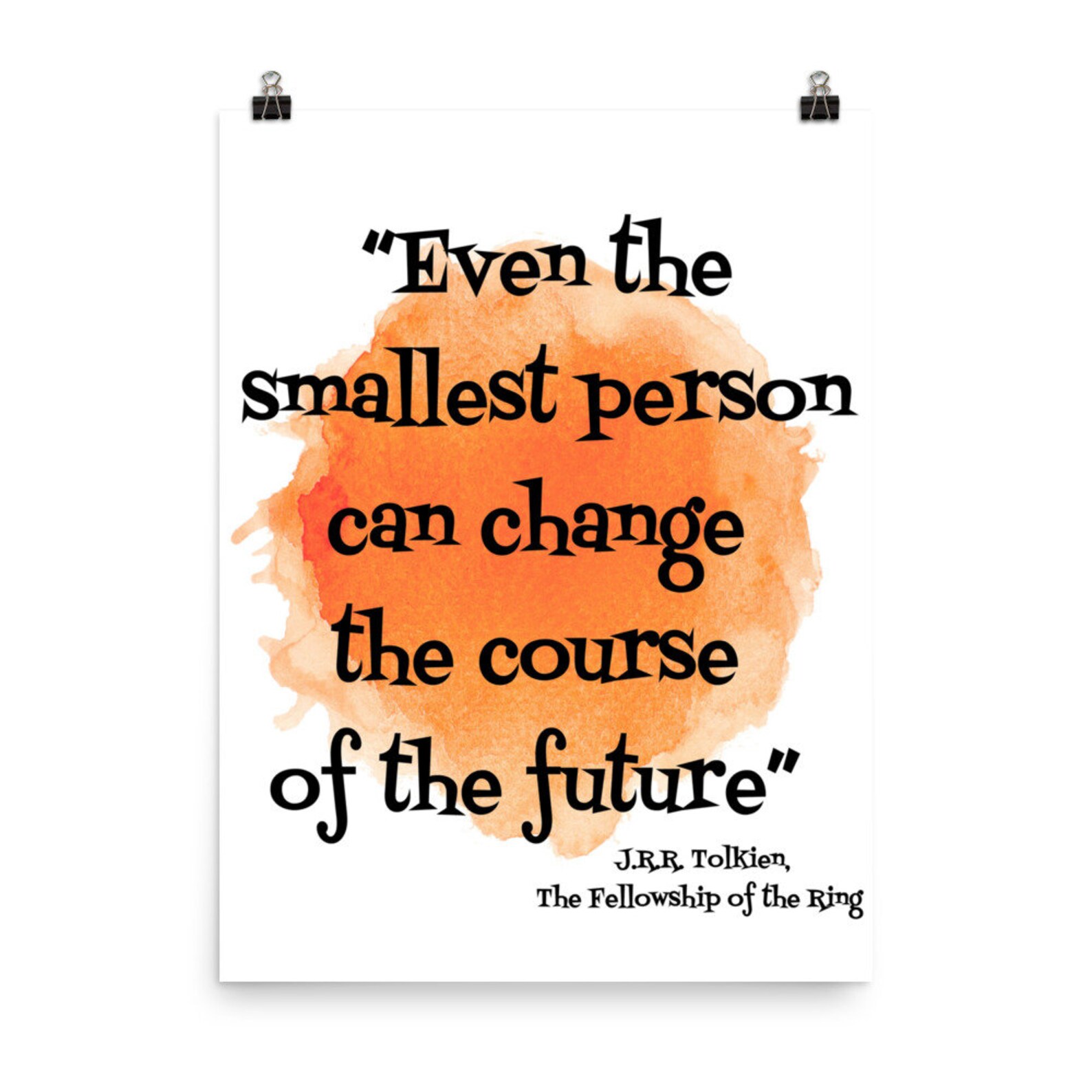 Watercolor Art Print Quote even the Smallest Etsy