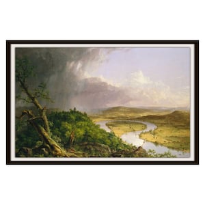 Vintage Thomas Cole &quot;&quot;The Oxbow&quot;&quot; Kunstdruck, Kunstreproduktionen Ungerahmt Museumsqualität, großer Druck.&quot;