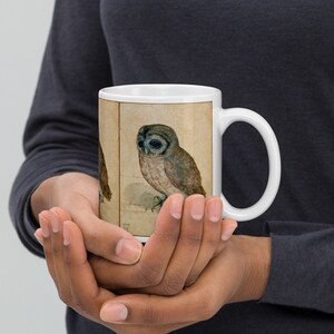 Albrecht Durer: The Little Owl. Fine Art Mug/Cup White glossy mug, Durer Art Mug, Mug Gift