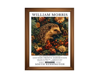 Printed William Morris Art Poster #27 – Vintage Arts and Crafts Botanical Wall Art Print –  Museum-Quality Victorian Pattern Fine Art Decor