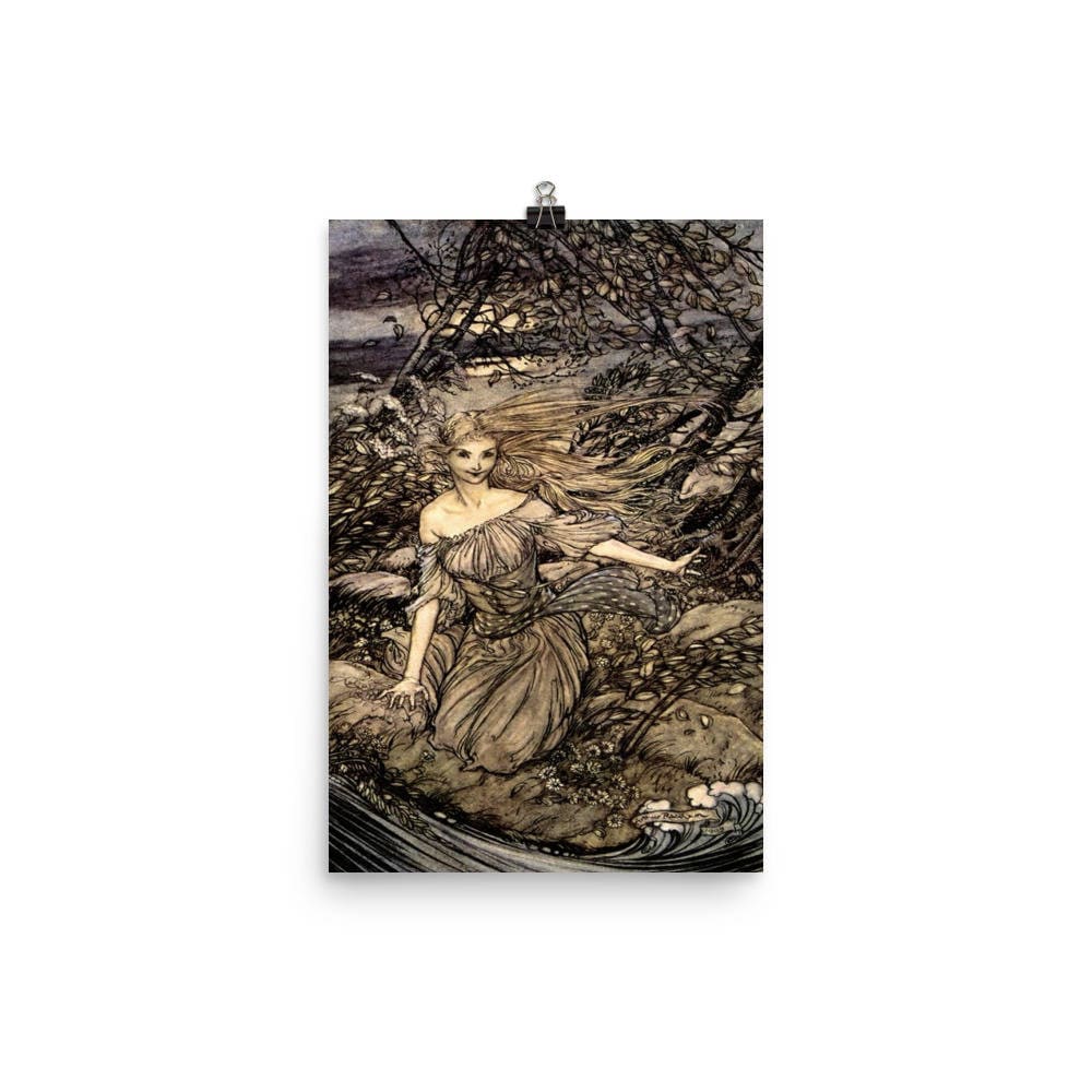 Arthur Rackham Undine Art Print Reproduction Poster Photo Poster - Etsy