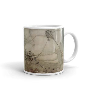 Arthur Rackham Peter Pan in Kensington Gardens Mug, Fairy Tale Coffee Mug, Rackham Art Mug Gift