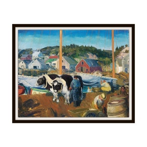 George Wesley Bellows &quot;Ox Team&quot;  Fine Art Reproduction Giclee Art Print Unframed   11 x 14&quot;  Art Prints