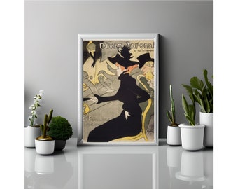 トゥールーズ ロートレック ポスター「Divan Japonais」アート複製